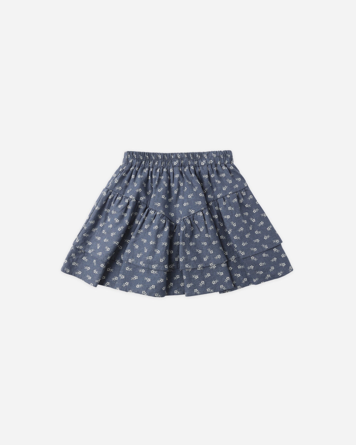 Tiered Mini Skirt || Ditsy