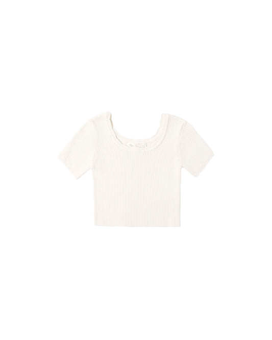 Scallop Tee | Natural