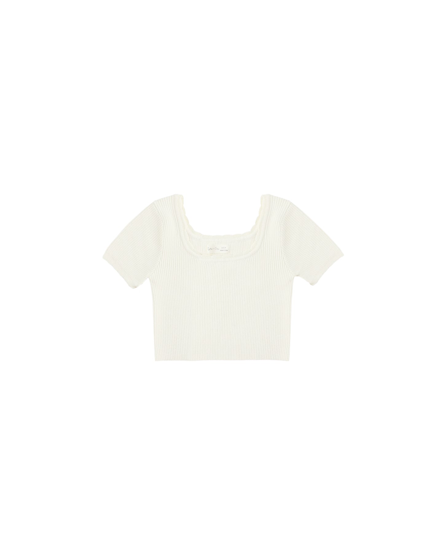 Scallop Tee || Natural