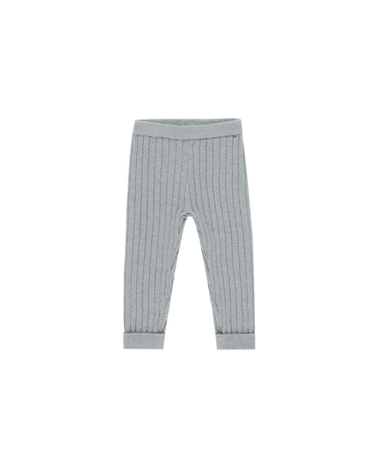 Cuffed Legging || Dusty Blue
