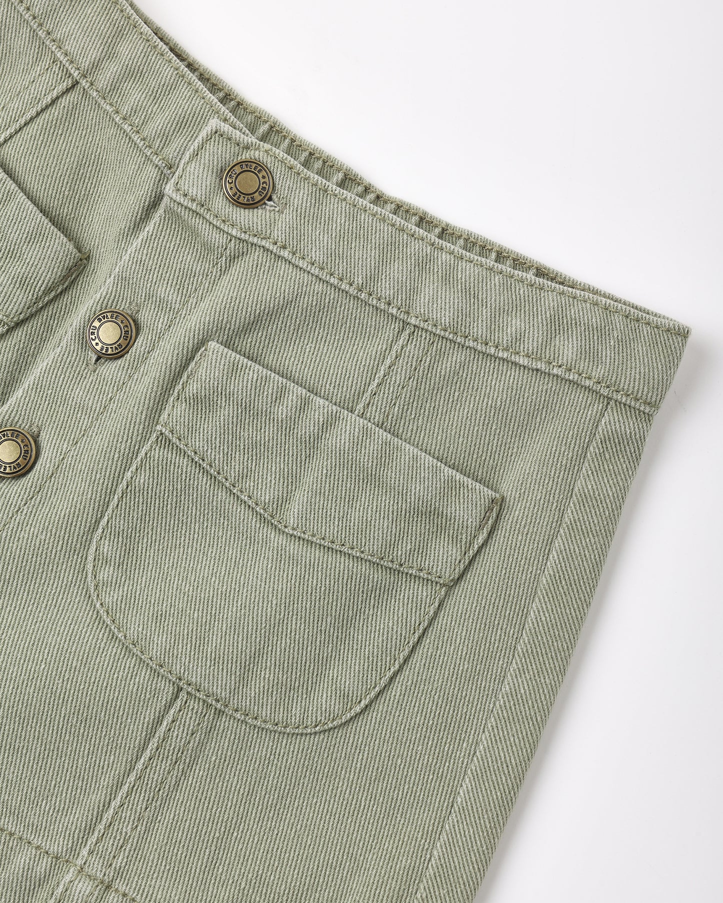 Denver Mini Skirt || Dark Sage