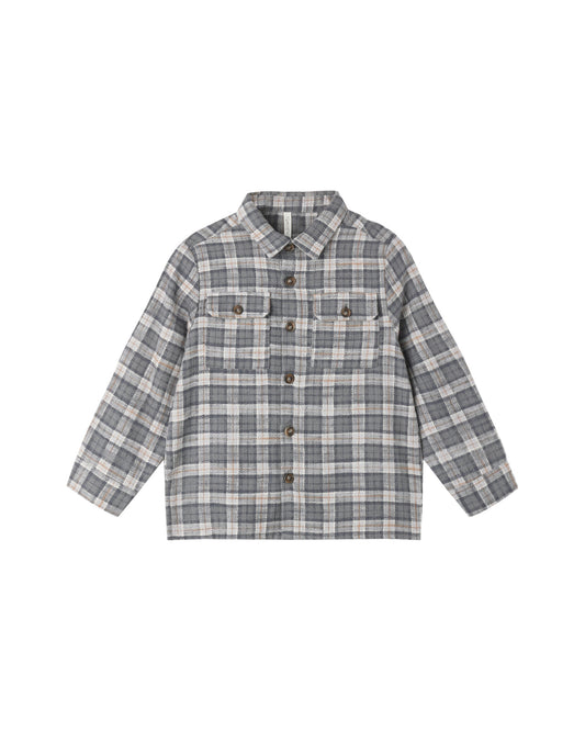 Pocketed Flannel Shirt | Winter Plaid