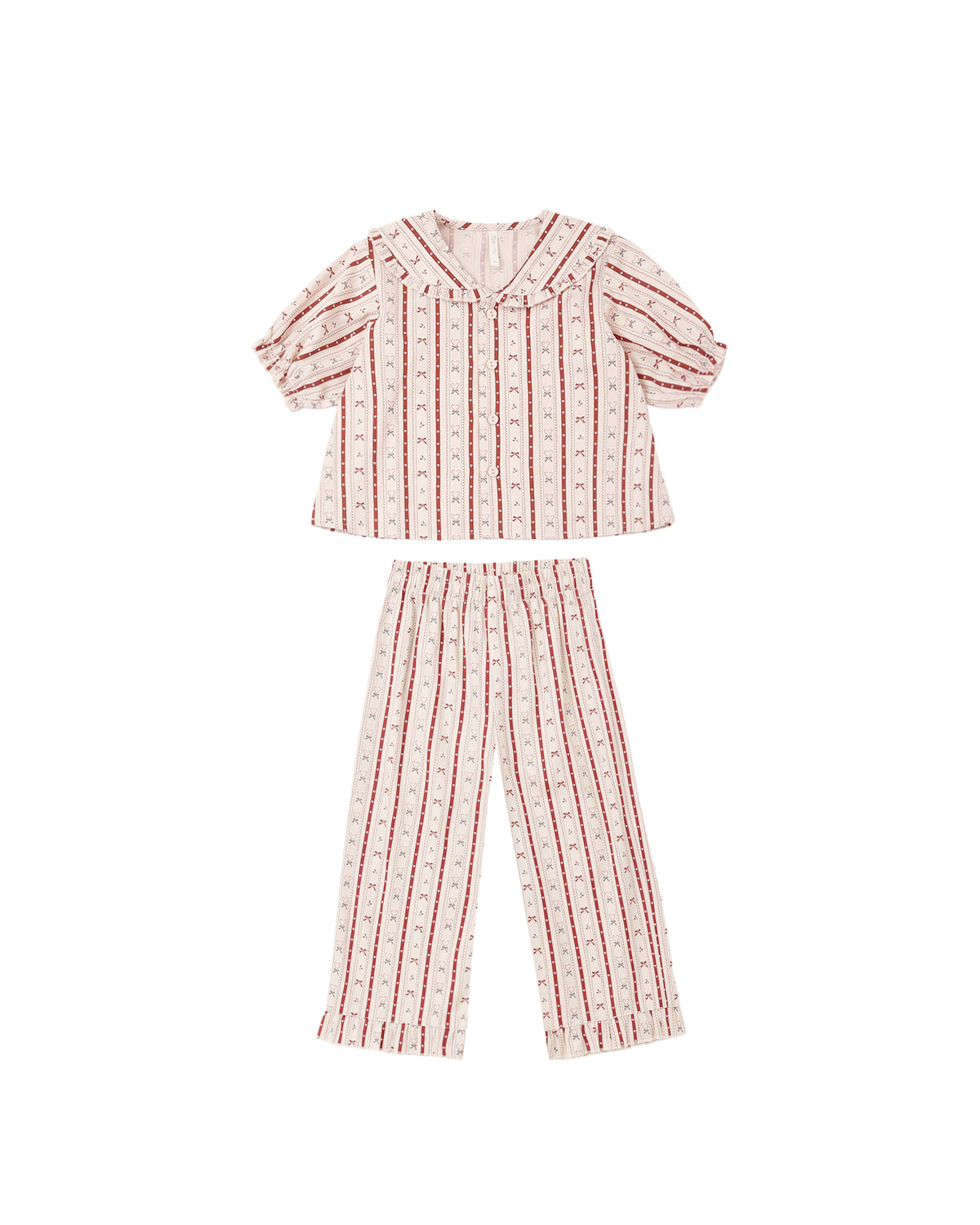 Ruffle Pajamas | Candy Cane Lane