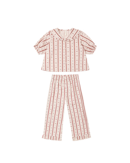 Ruffle Pajamas | Candy Cane Lane