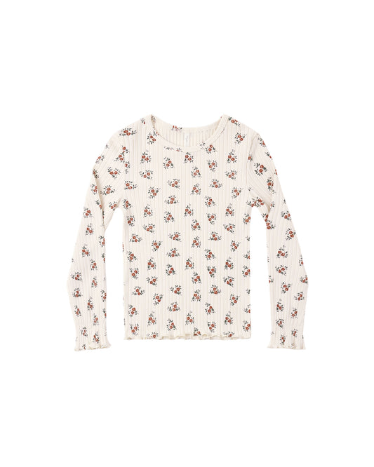 Ribbed Long Sleeve Top | Ruby Bloom