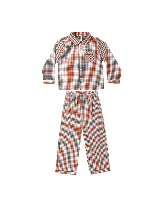 Long Sleeve Pajamas | Holiday Gingham