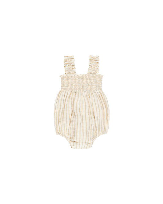 Julia Romper || Marigold Stripe