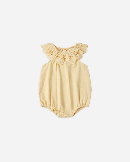 Myla Romper || Lemon