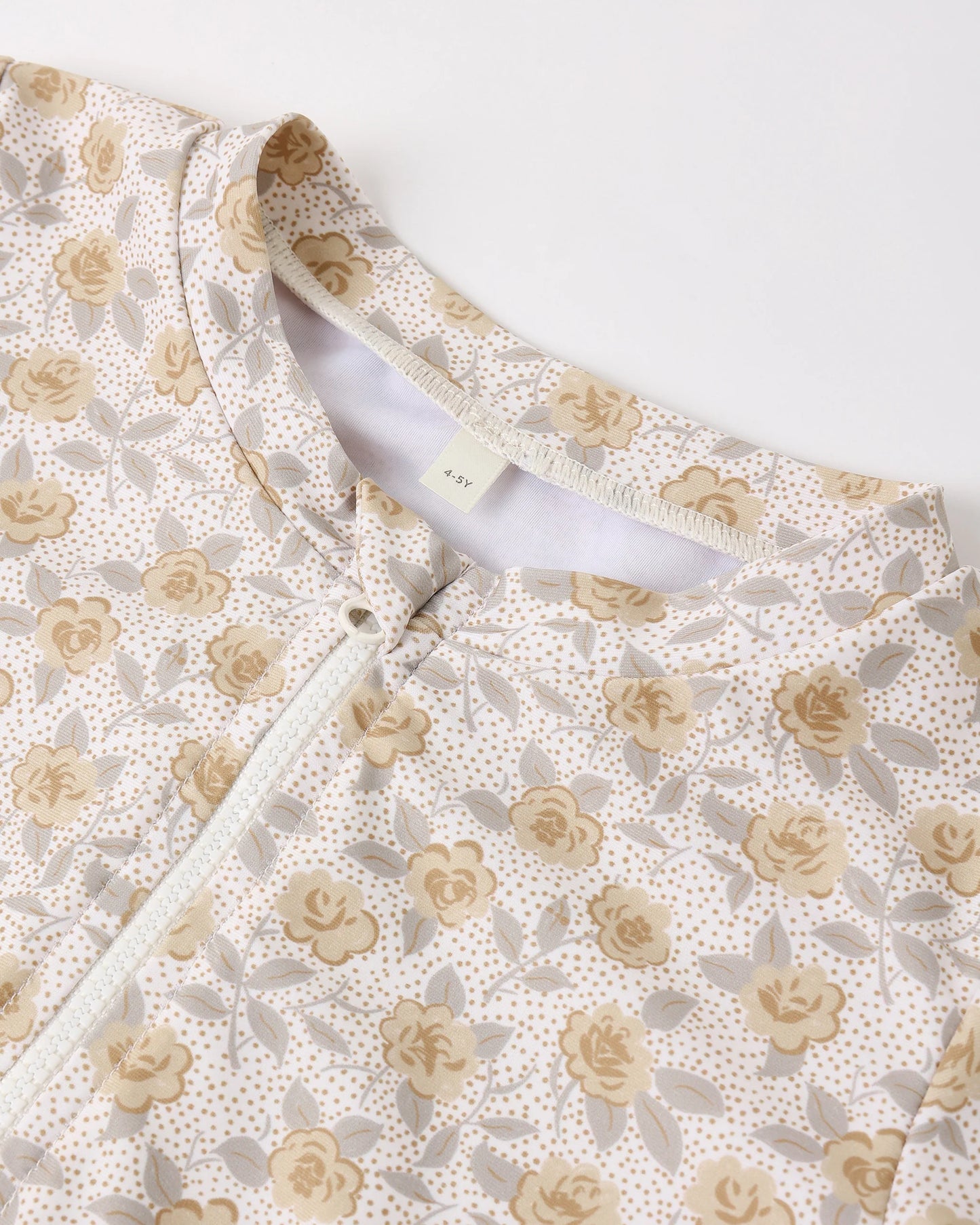 Crop Rashguard & Bikini Set || Yellow Floral