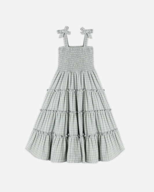 Taylor Dress || Green Gingham