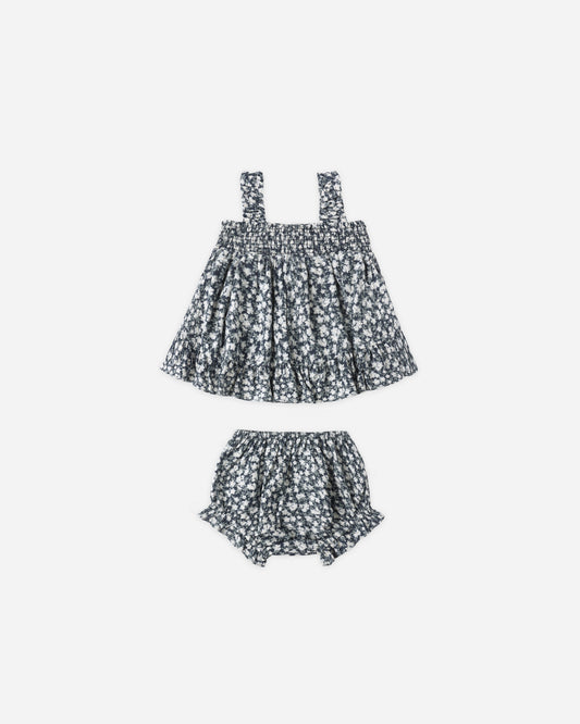 Lala Set || Navy Floral