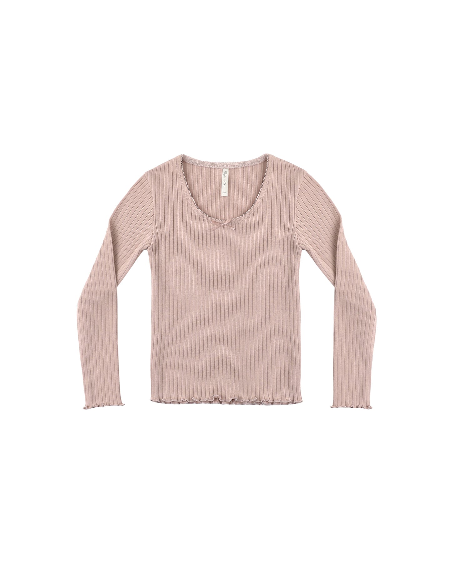 Ribbed Long Sleeve || Rosewood