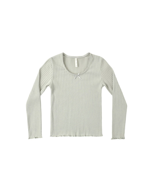 Ribbed Long Sleeve || Sage