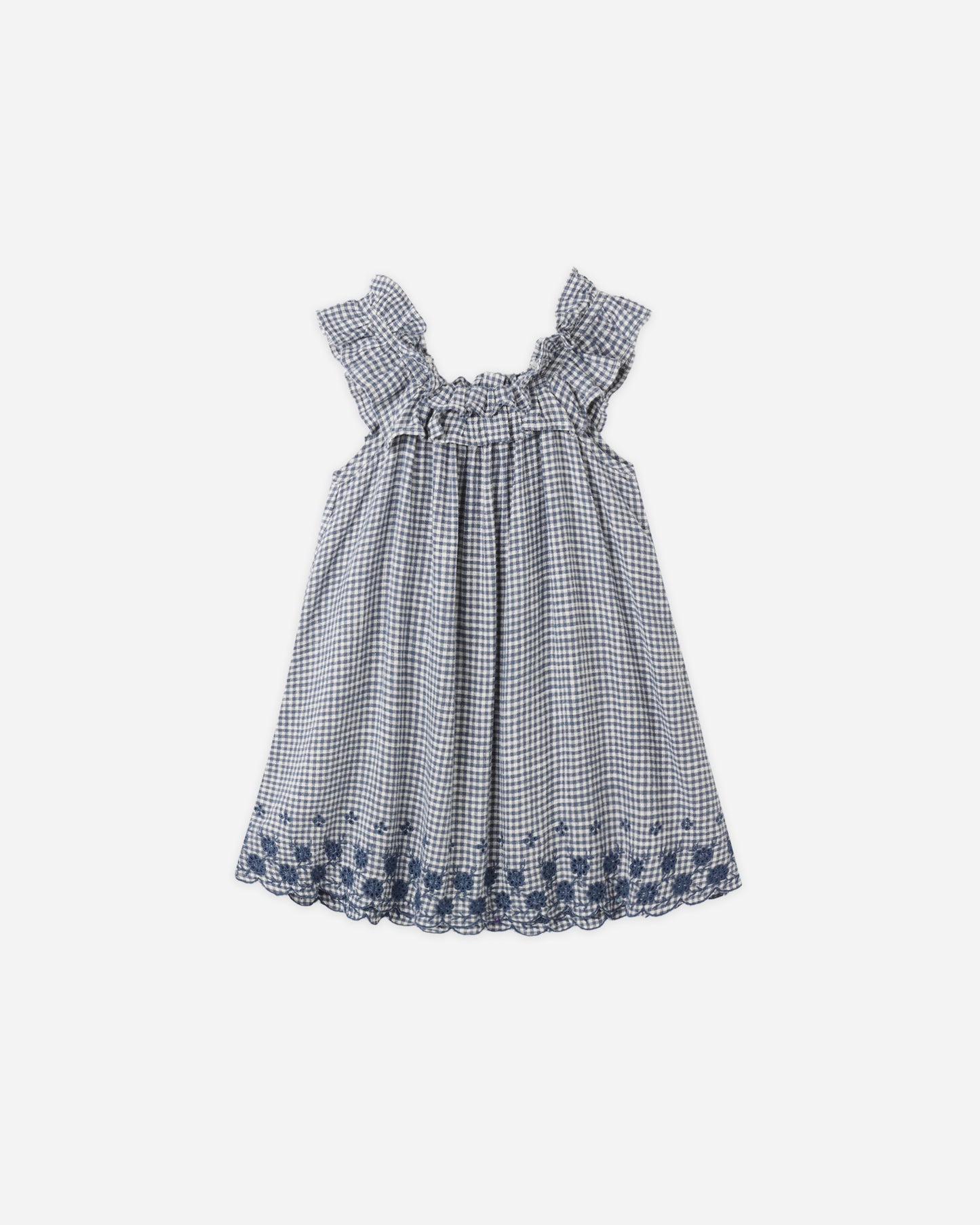 Lennon Dress || Marine Gingham