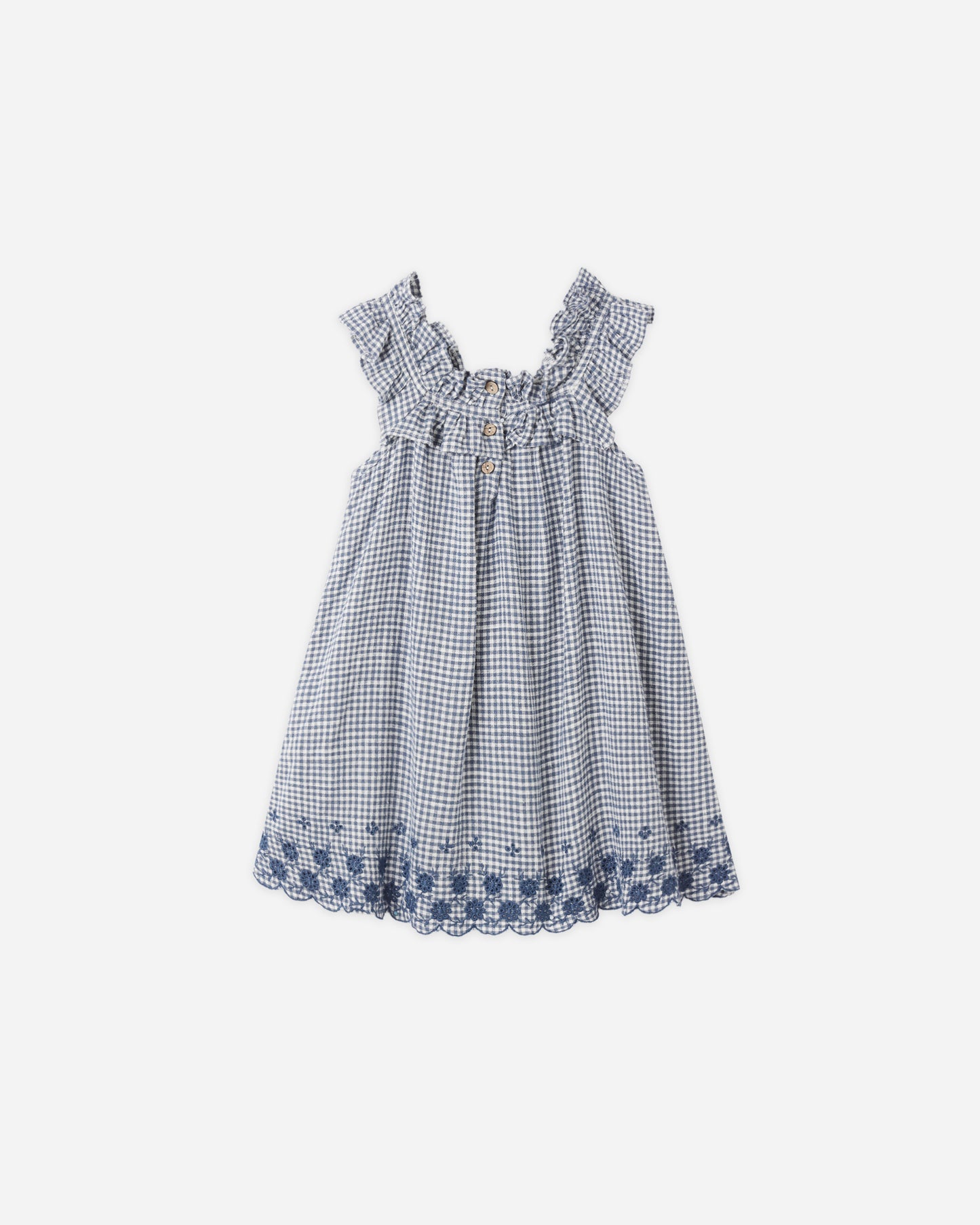 Lennon Dress || Marine Gingham