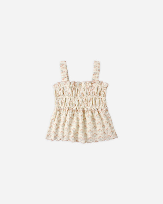Smocked Tank Blossom