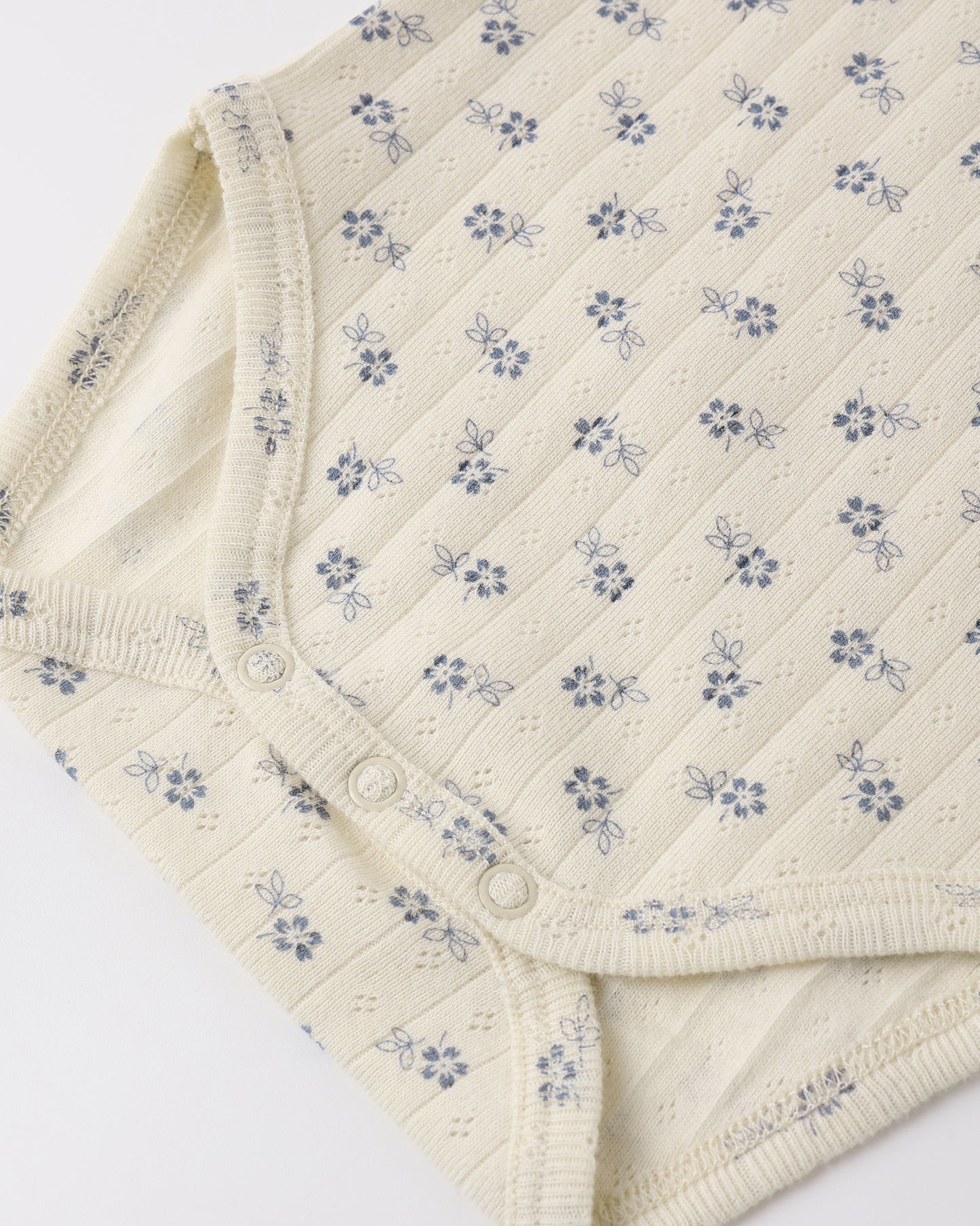 Ruffle Collar Bodysuit || Blue Ditsy