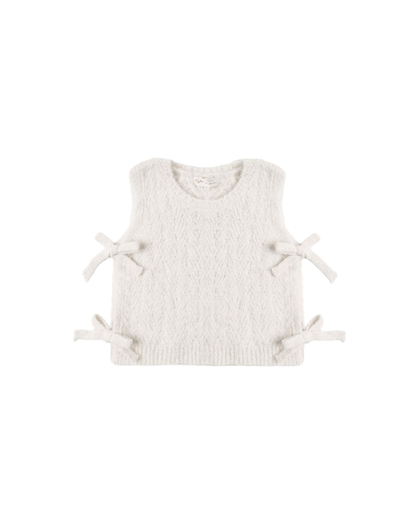 Bow Sweater Vest || Ivory