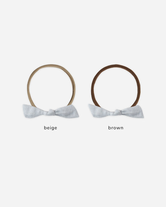 Little Knot Headband || Heathered Light Blue