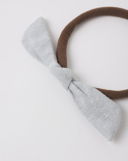 Little Knot Headband || Heathered Light Blue