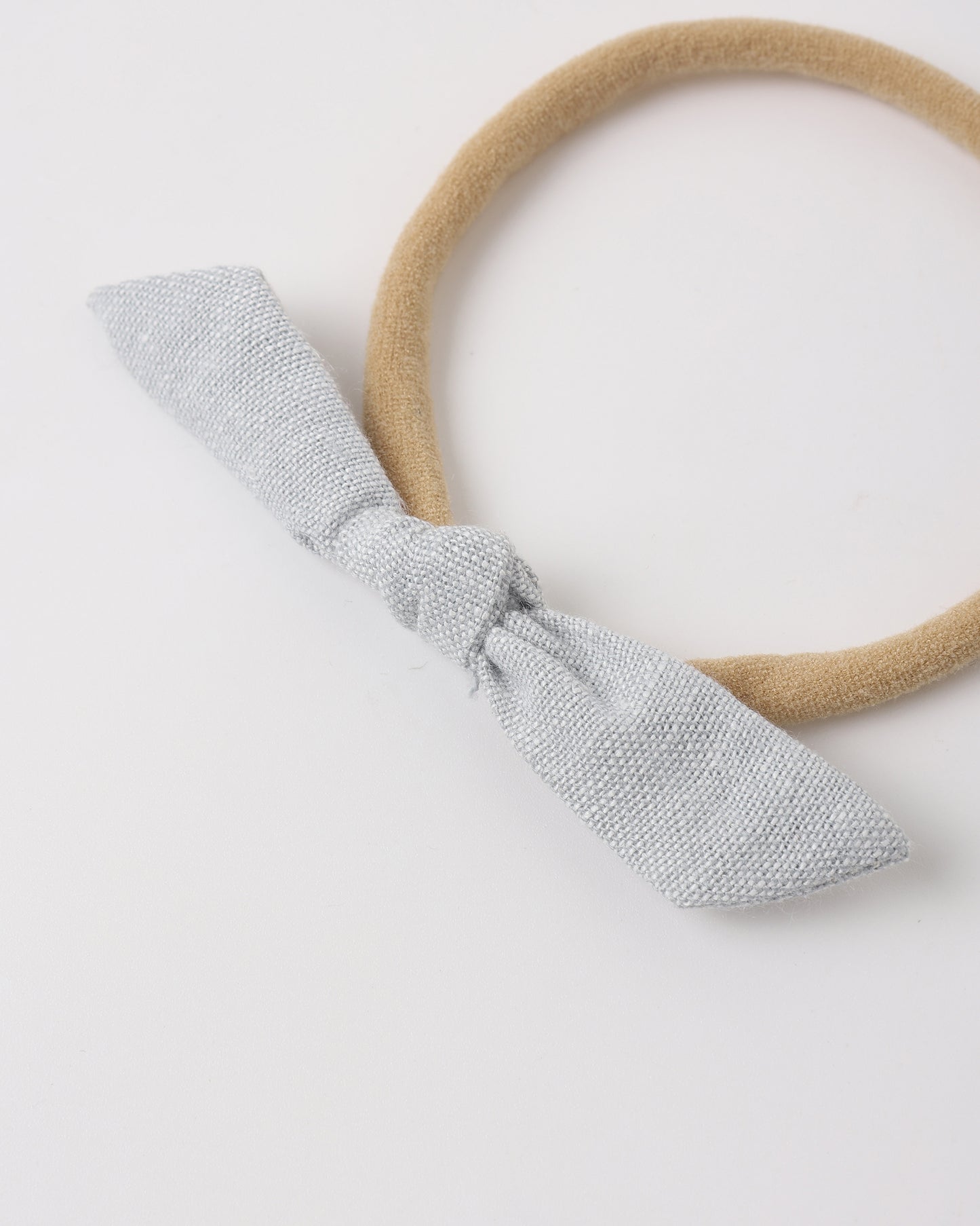 Little Knot Headband || Heathered Light Blue