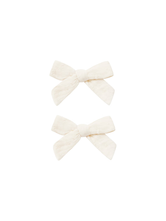 Bow With Clip | Ivory