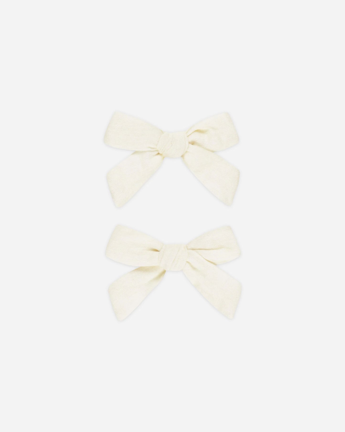Pigtail Bows (Set Of 2) || Ivory