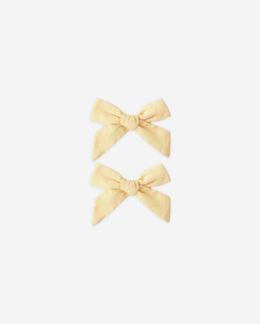Bows, Set Of 2 || Lemon