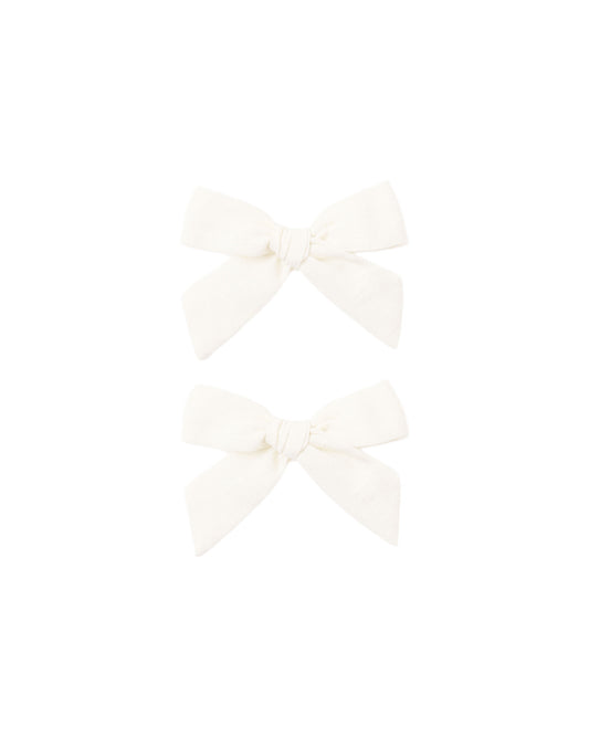 Teen Bows, Set Of 2 | Ivory