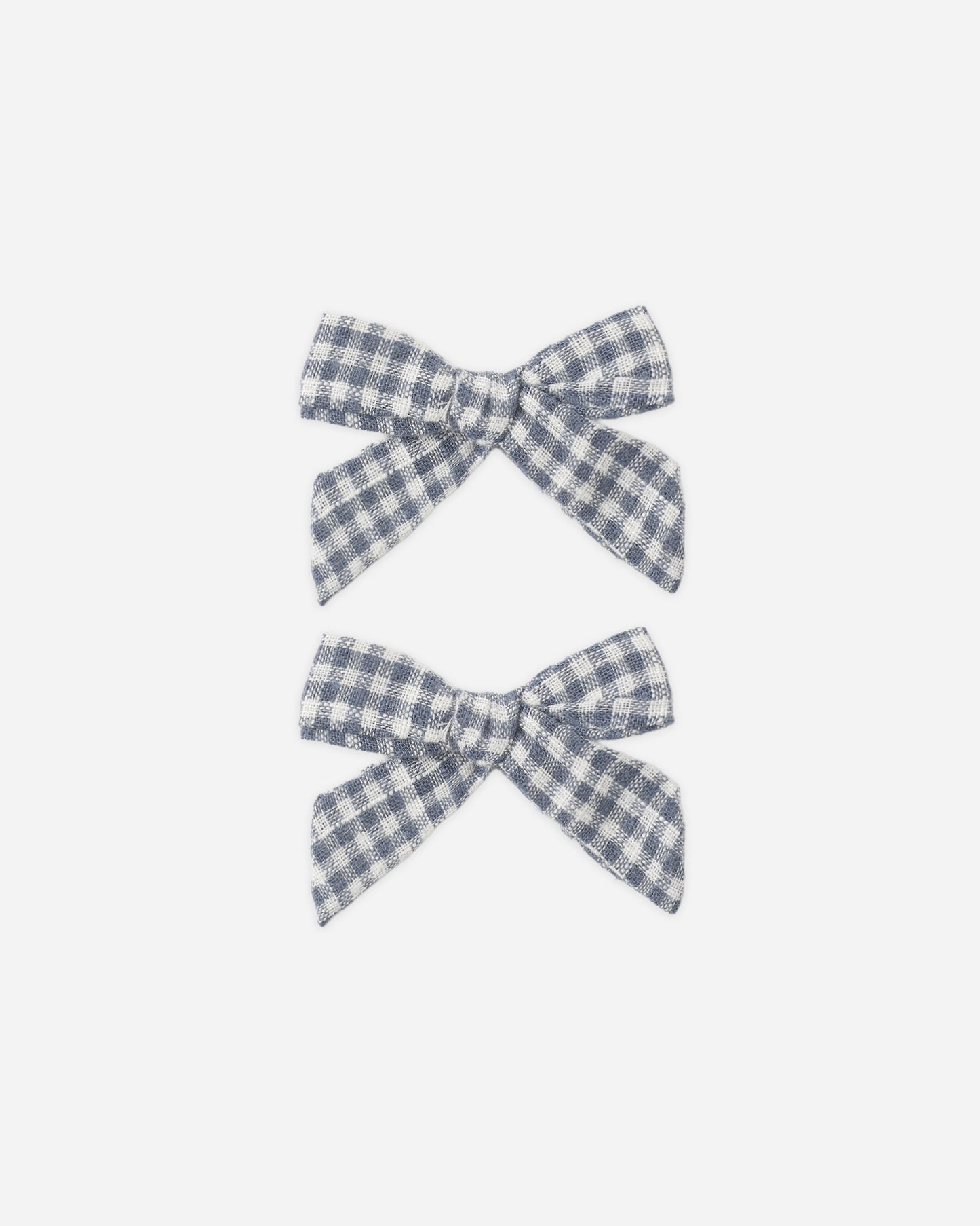 Bows, Set Of 2 || Marine Gingham