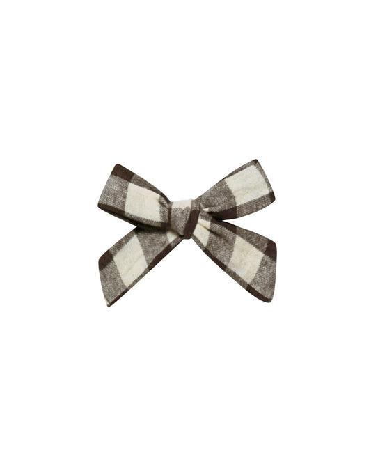 Girl Bow | Chocolate Check