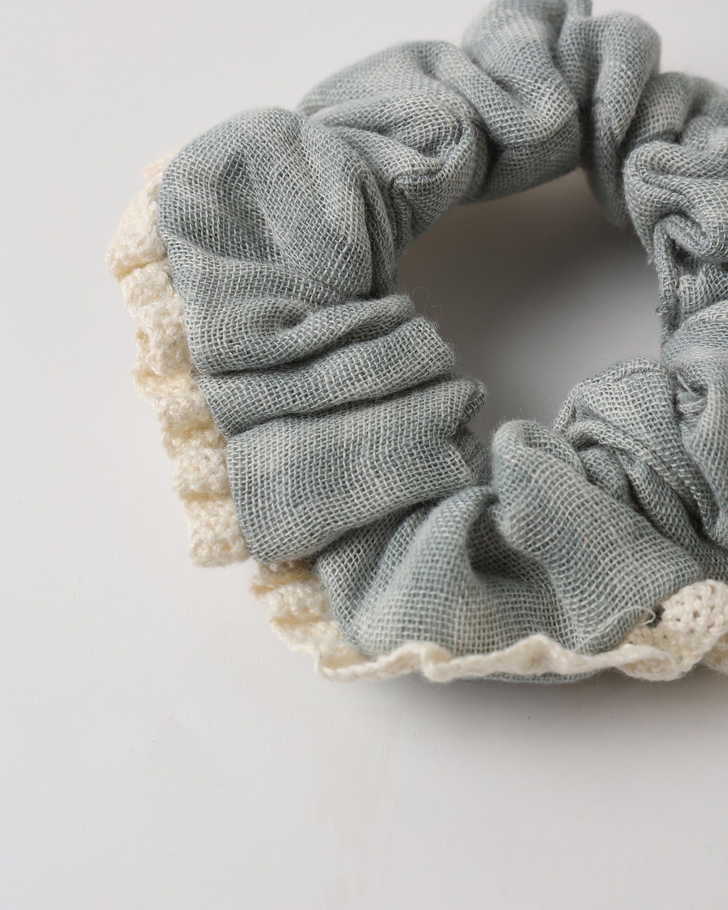 Scrunchie Set || Green Gingham & Bloom