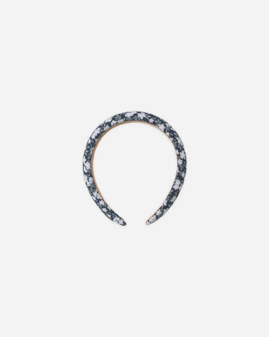 Padded Headband || Navy Floral