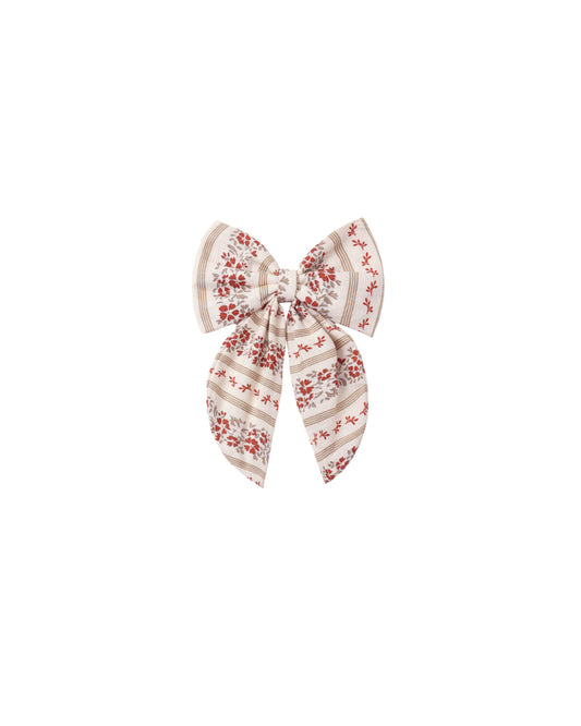 Oversized Bow | Floral Stripe