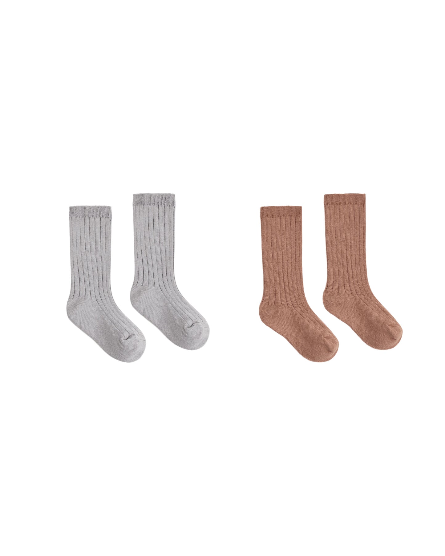 2-Pack Knee-High Socks | Clay & Dusty Blue