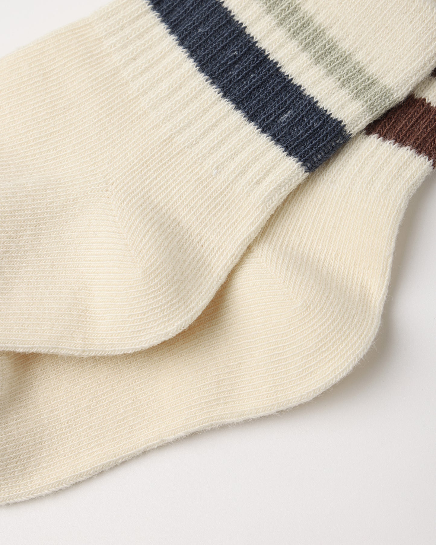 Stripe Socks, 2-Pack || Fog, Mulberry