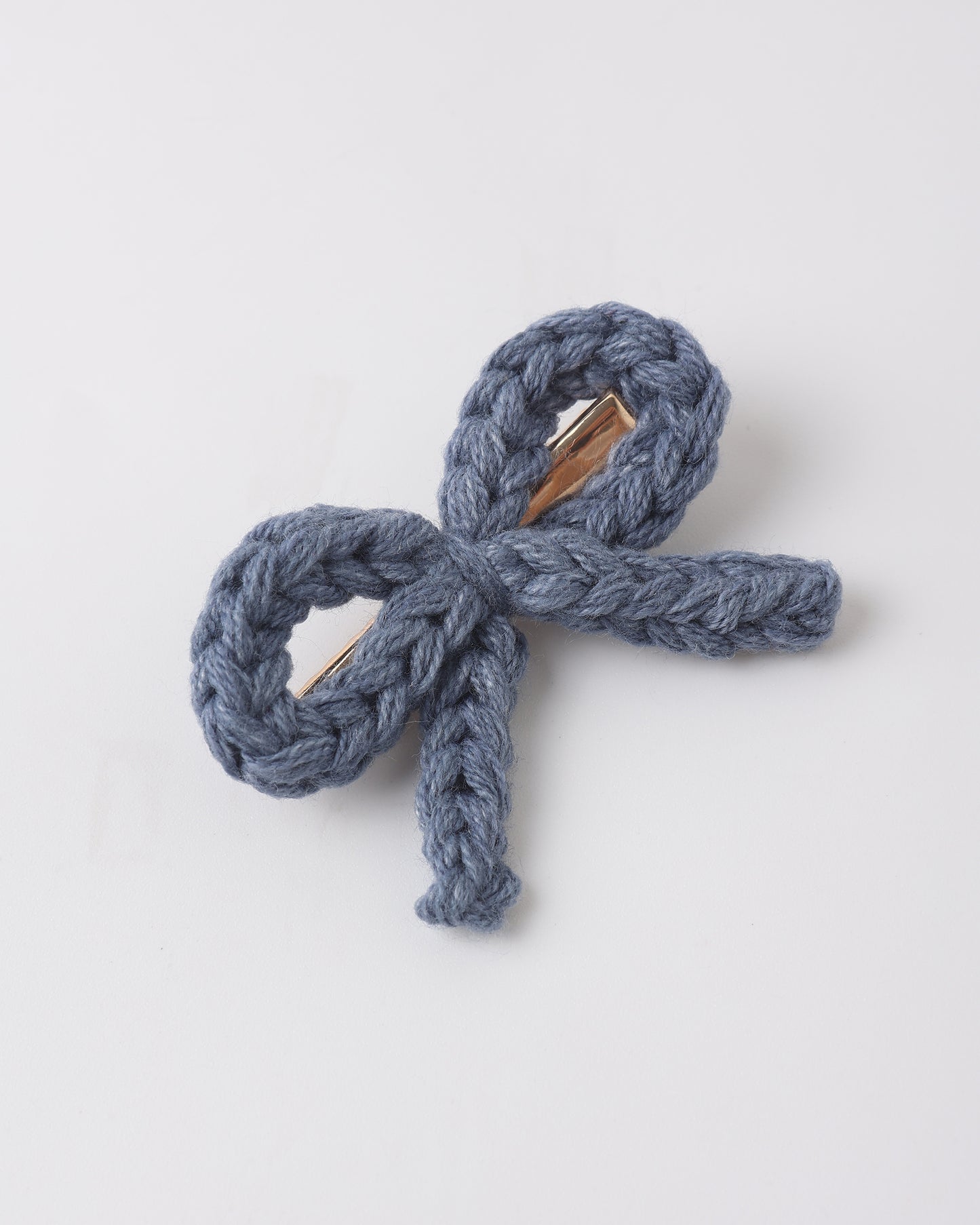 Crochet Bow Clip || Marine