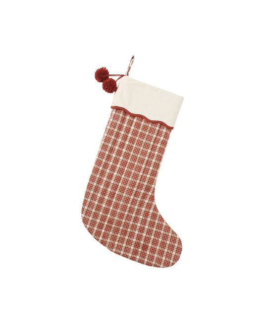 Noel Stocking | Ruby Plaid