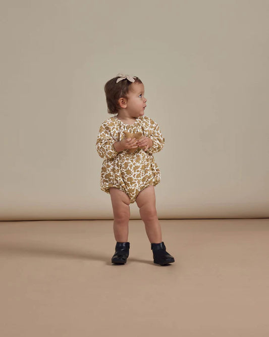 Long Sleeve Bubble Romper | Gold Gardens