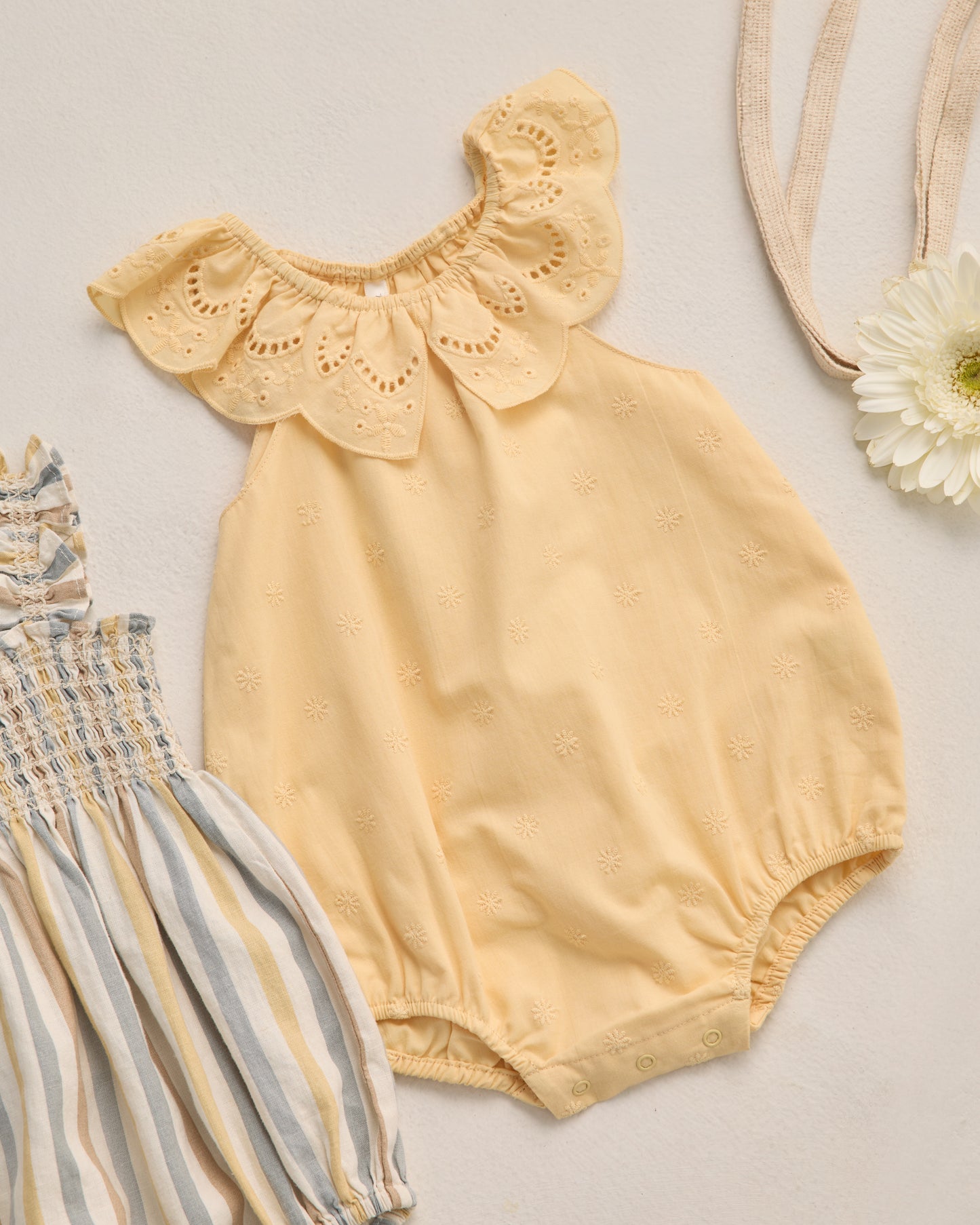 Myla Romper || Lemon