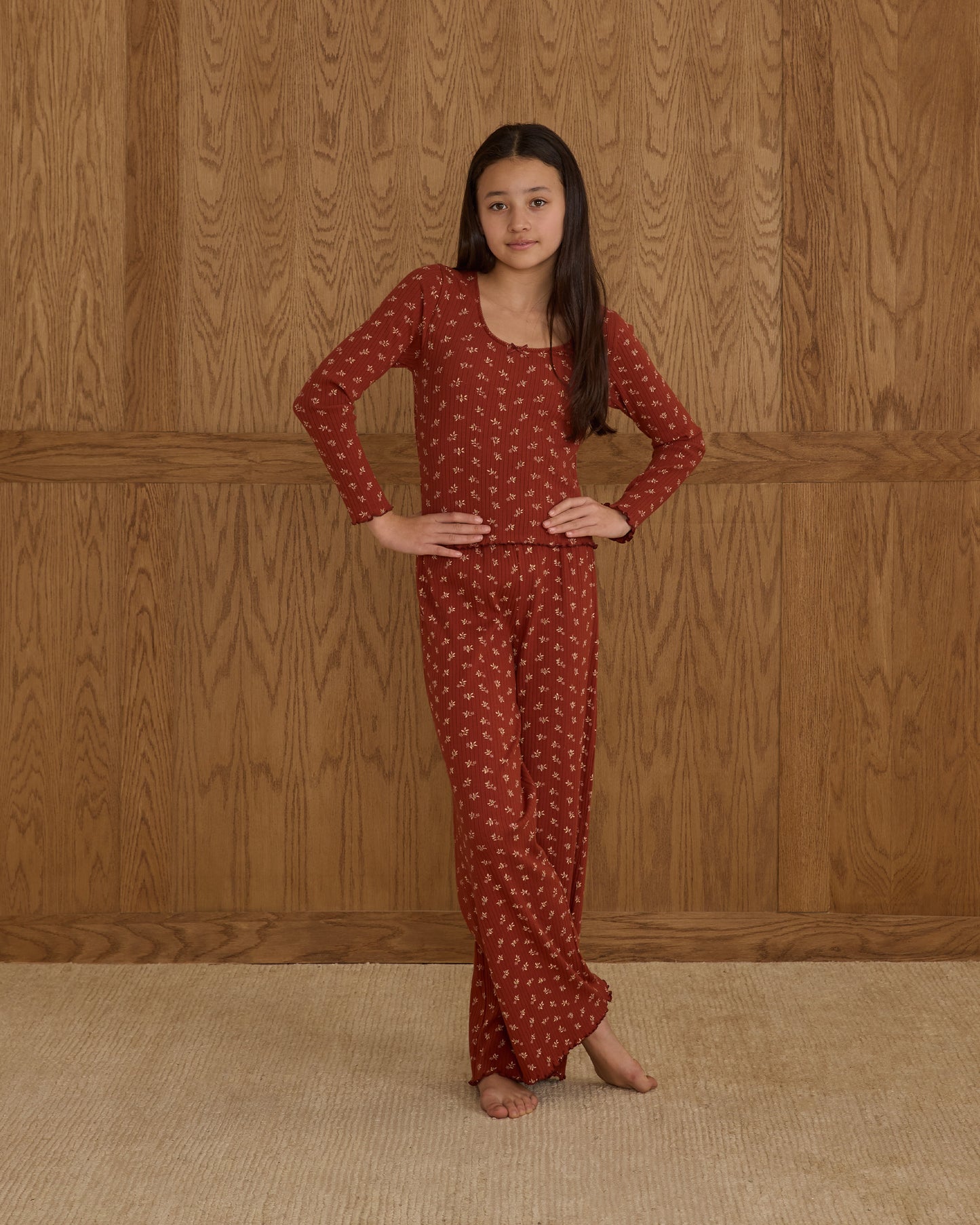 Ribbed Lounge Set || Ruby Ditsy - Teen