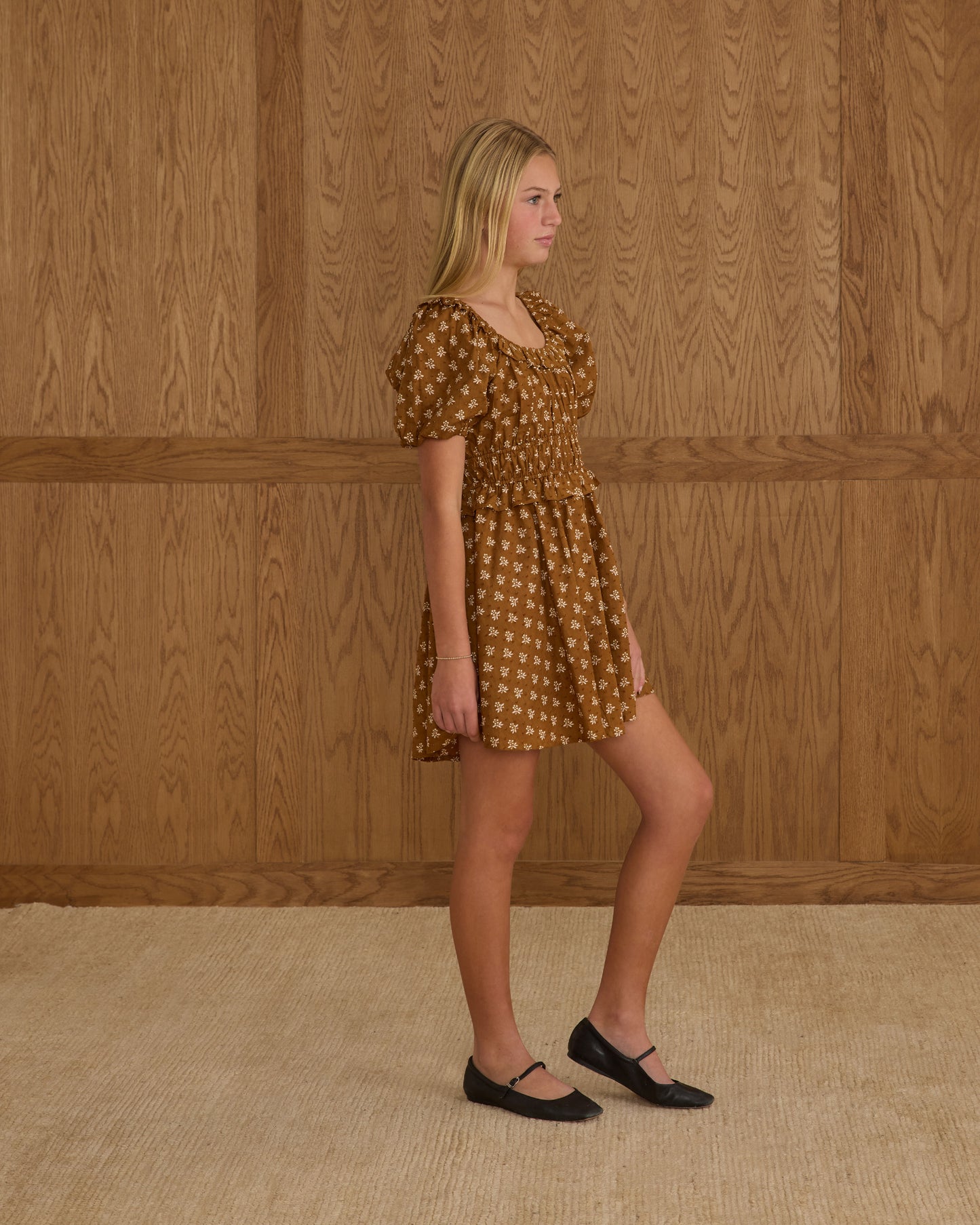 Shayla Dress || Golden Fleur - Teen