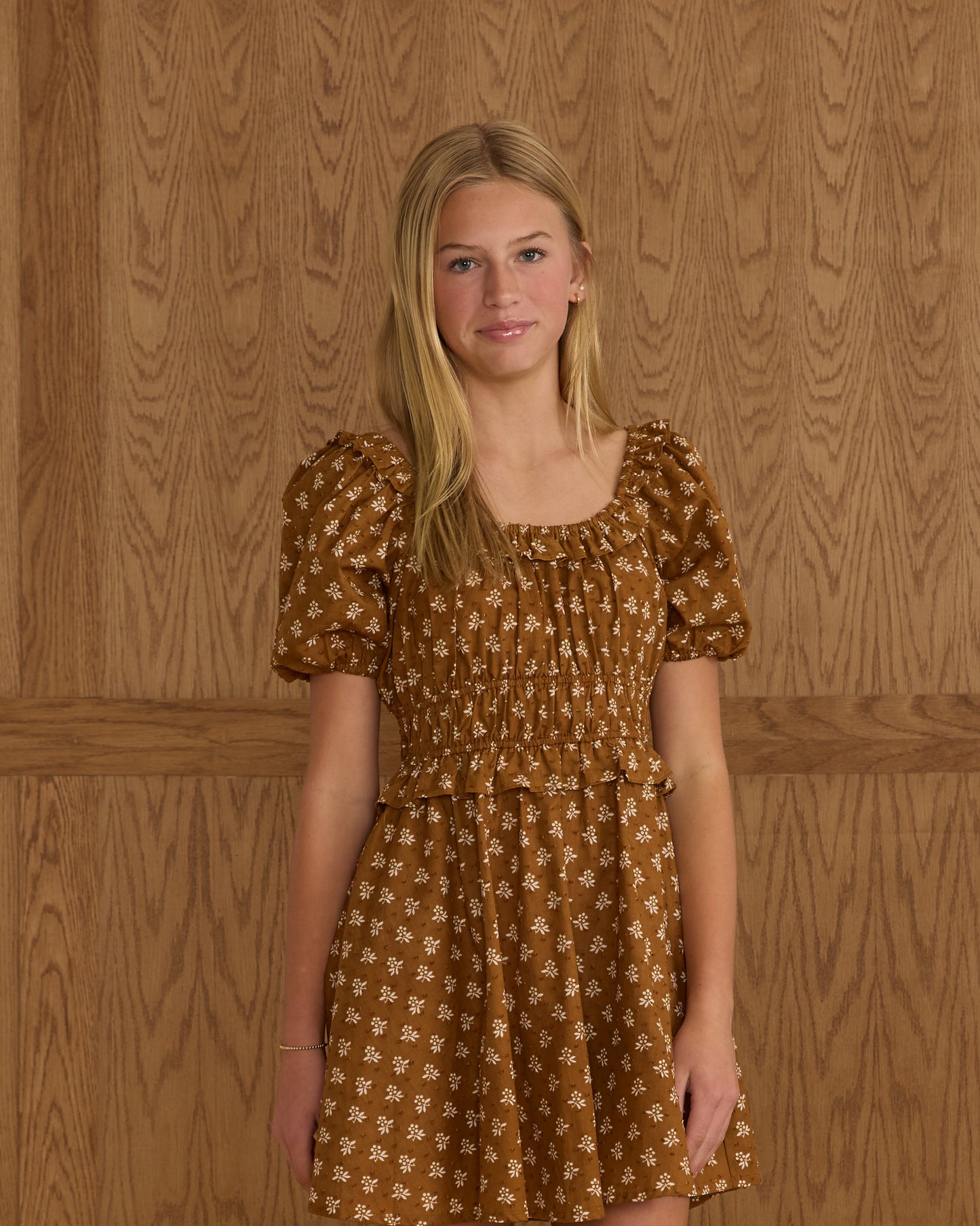 Shayla Dress || Golden Fleur - Teen