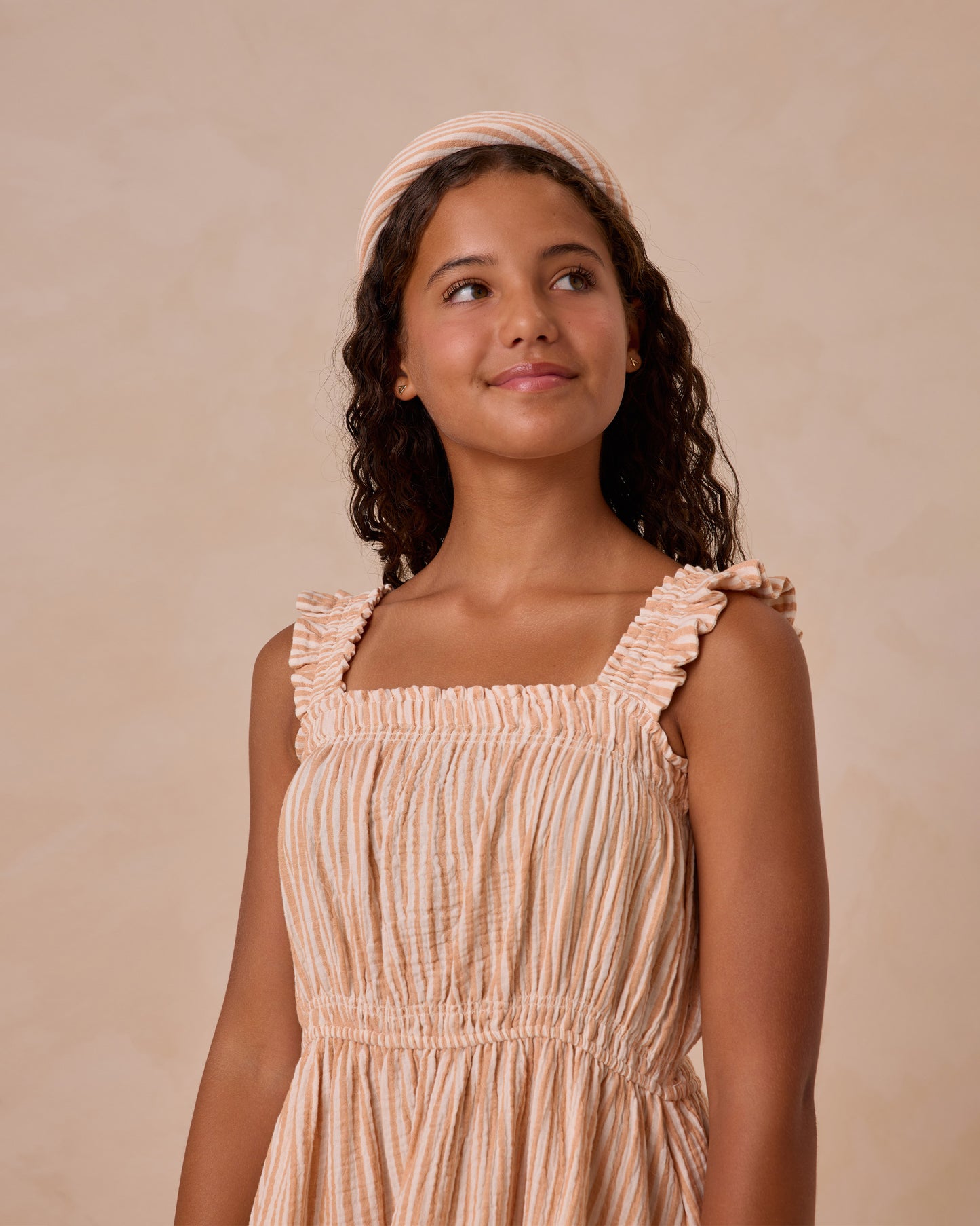 Teen Annalise Dress || Grapefruit Stripe