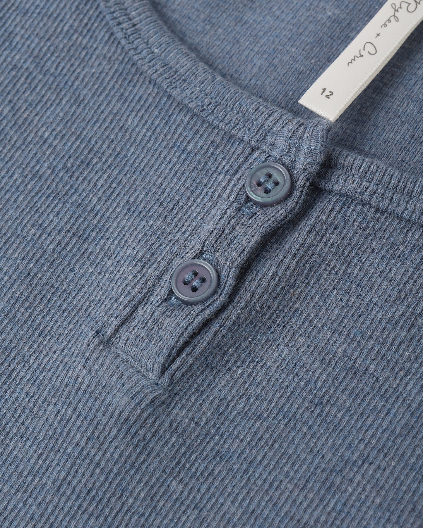 Ribbed Tank || Heathered Marine - Teen