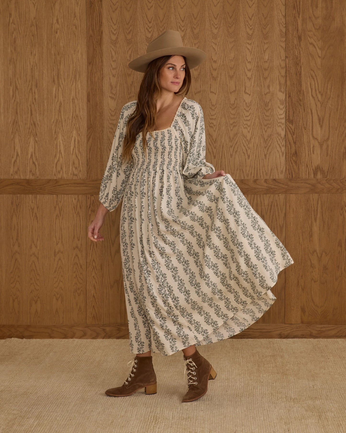 Women's Della Dress | Green Vines