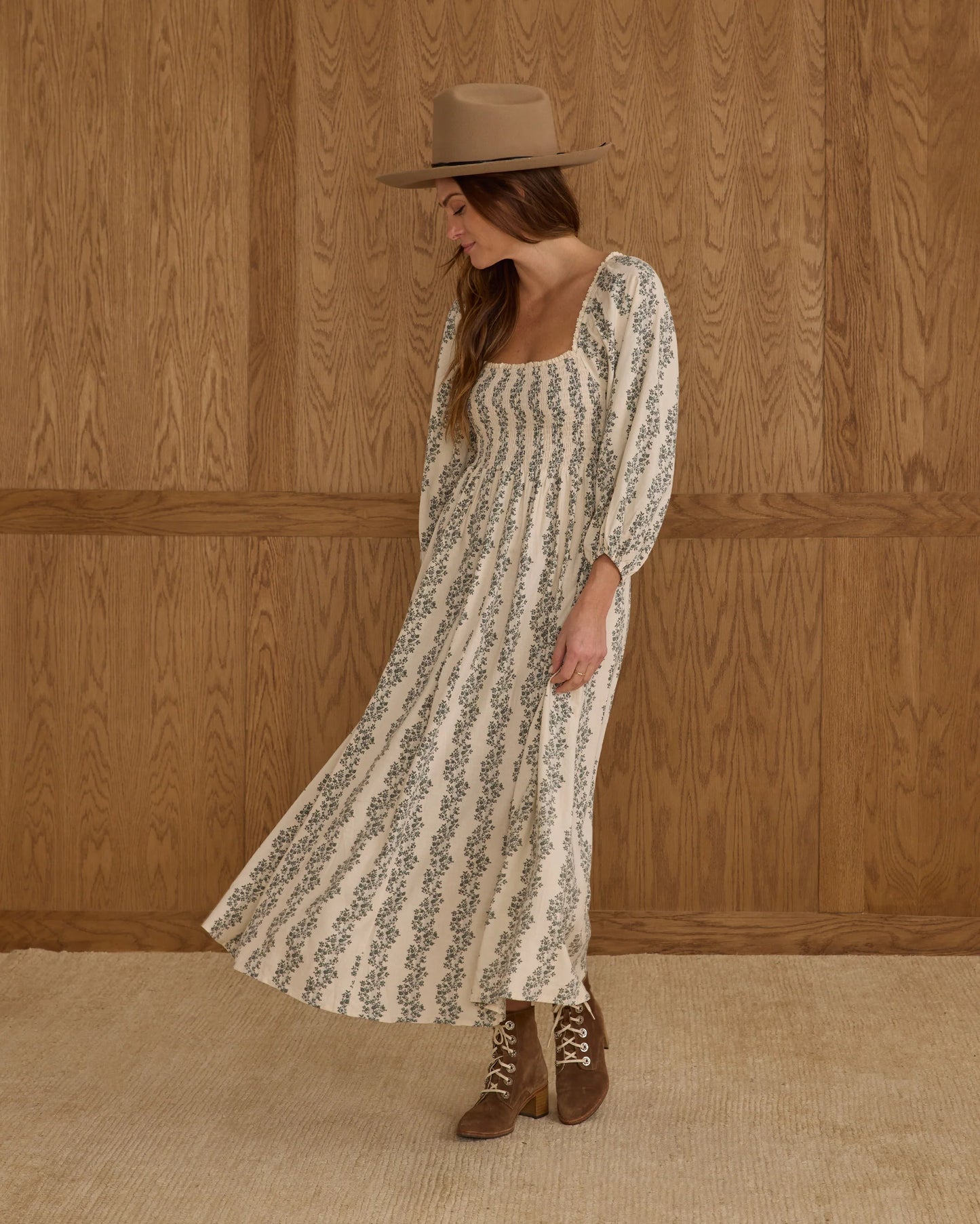 Women's Della Dress | Green Vines