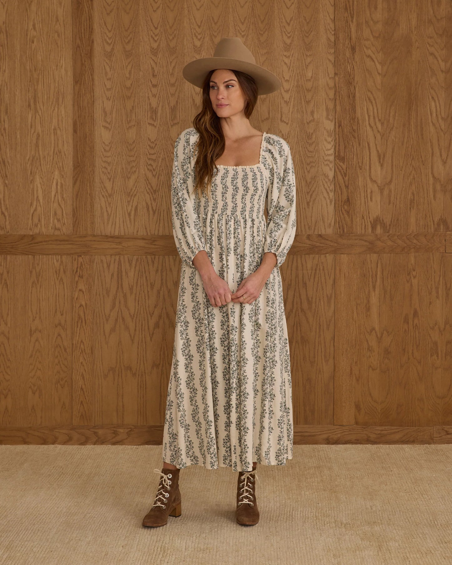 Women's Della Dress | Green Vines
