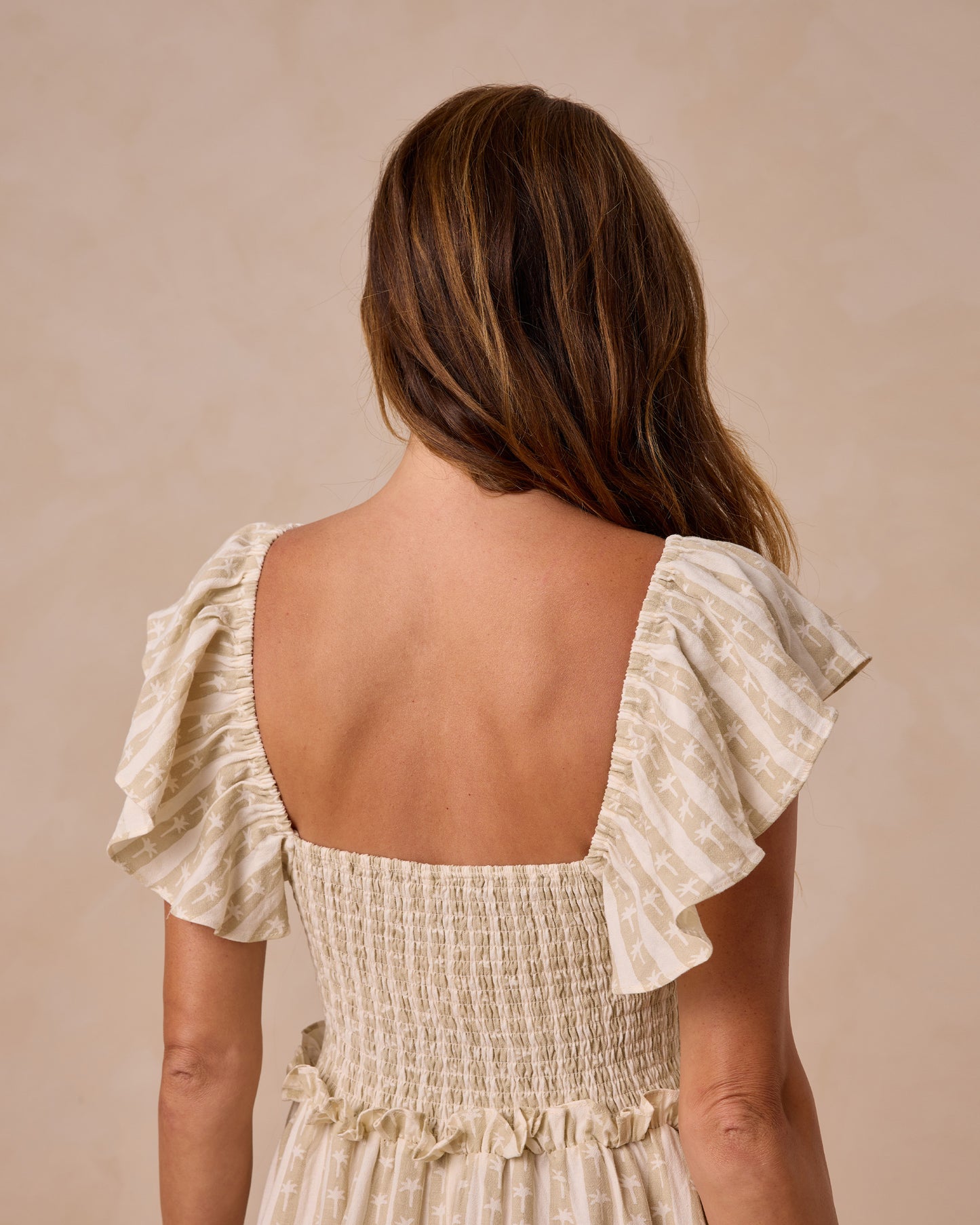 Women's Francesca Dress || Palm Stripe