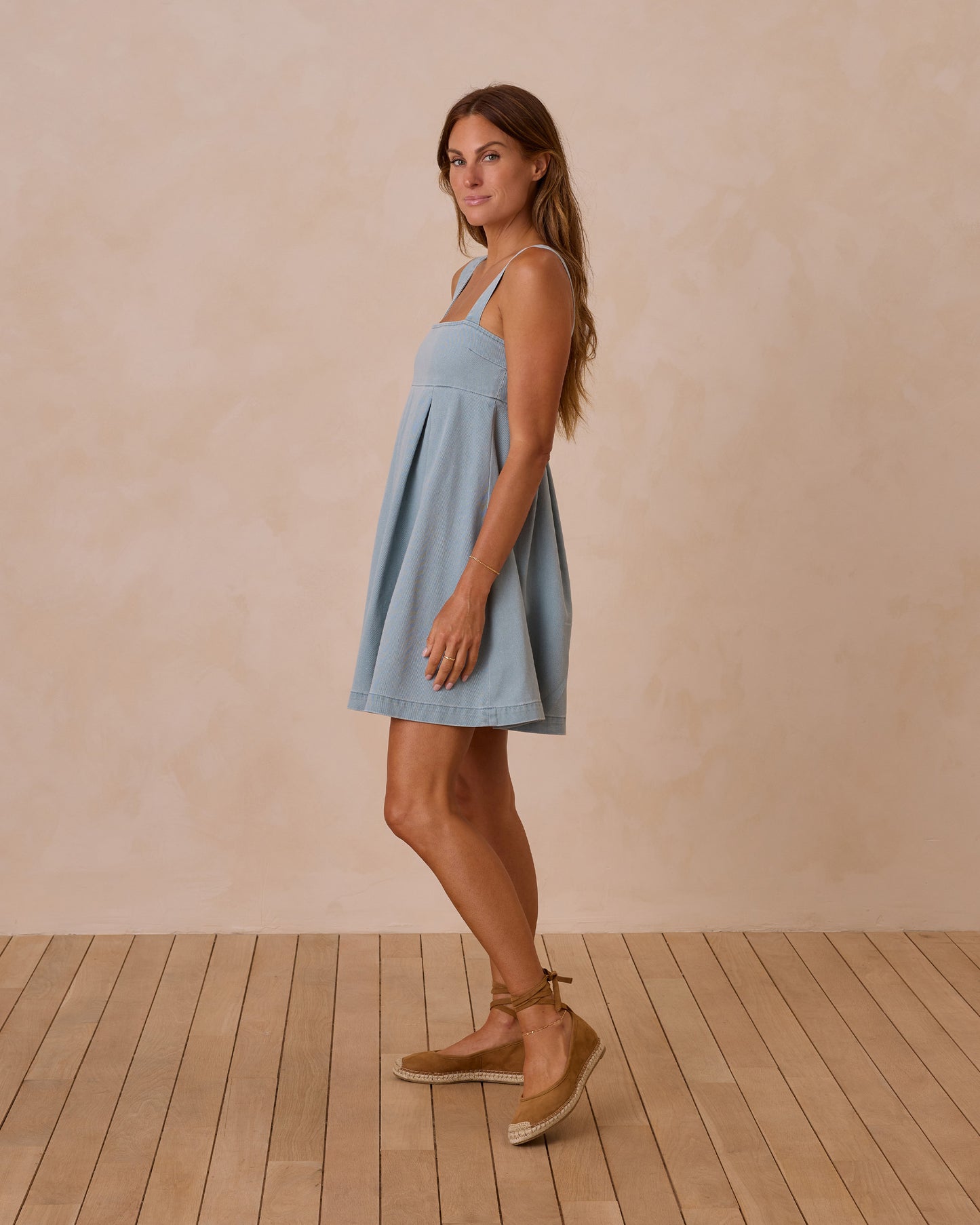 Women's Denim Mini Dress || Ocean